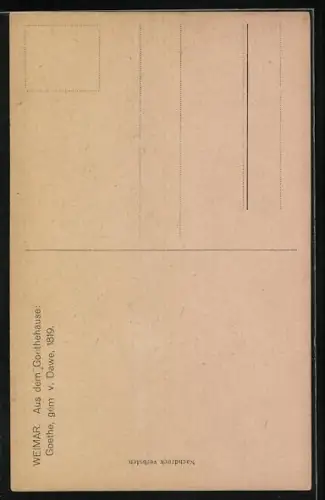 AK Goethe, Portrait von 1819