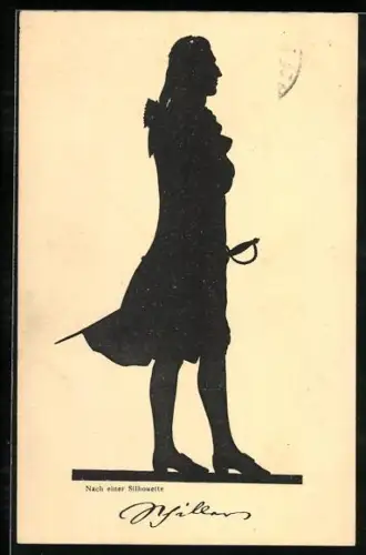 AK Schiller, Portrait als Schattenbild