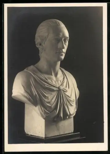 AK Goethe, Jugendportrait, Büste