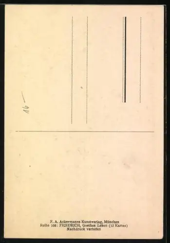 AK Leipzig, Goethe bei Kätchen Schönkopf, Gesellschaft