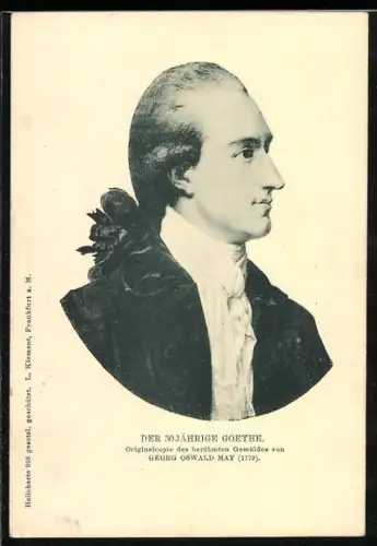 Künstler-AK Der 30 jährige Goethe