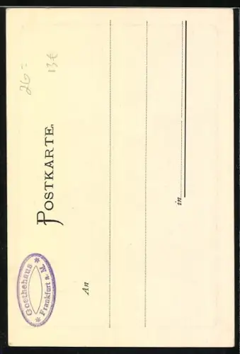 Künstler-AK Der 30 jährige Goethe