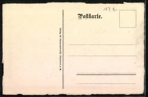 AK Frankfurt a. M., Goethes Geburtshaus, Goethe im 40. Lebensjahre