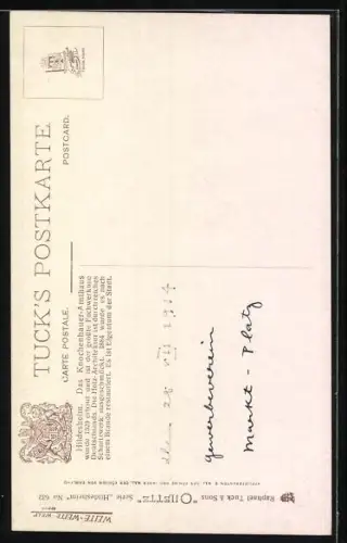 Künstler-AK Charles F. Flower: Hildesheim, Blick zum Knochenhaueramthaus