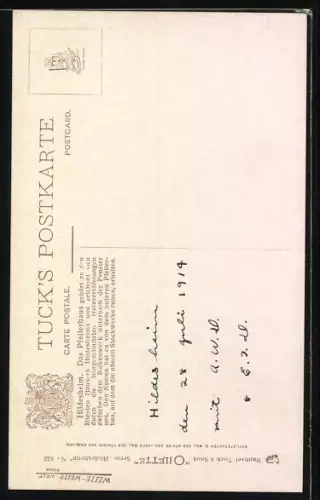 Künstler-AK Charles F. Flower: Hildesheim, Strassenpartie mit Pfeilerhaus