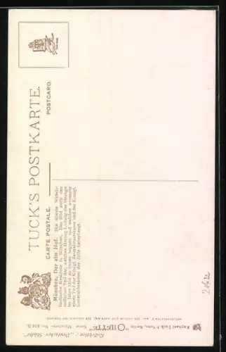 Künstler-AK Charles F. Flower: München, Alter Hof mit Brunnen