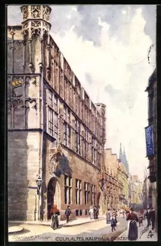 Künstler-AK Charles F.Flower: Köln, Altes Kaufhaus Gürzen