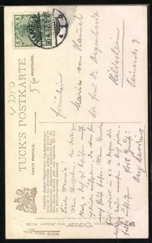 Künstler-AK Charles F. Flower: Hameln, Rattenfängerhaus in der Osterstrasse