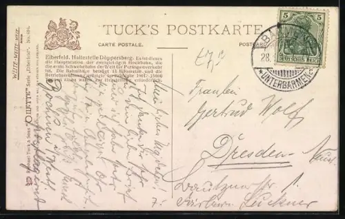 AK Elberfeld, Haltestelle Döppersberg, Schwebebahn