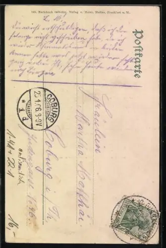 AK Der Profet Jonas von Fr. Stoltze, antisemitische Karikatur