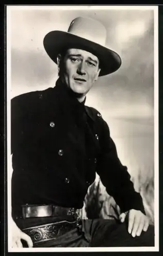 AK Schauspieler John Wayne im Cowboyoutfit