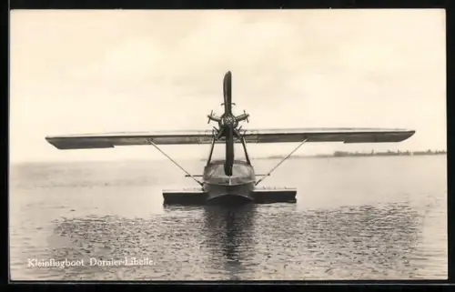 AK Wasserflugzeug Dornier-Libelle, Frontalansicht