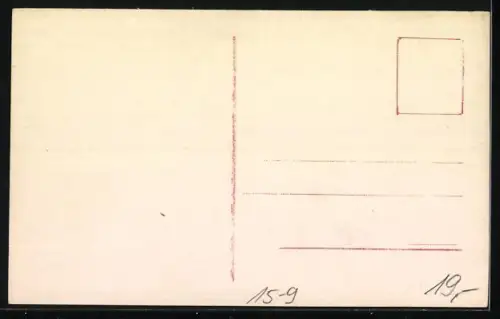 AK Wasserflugzeug Dornier-Libelle, Frontalansicht