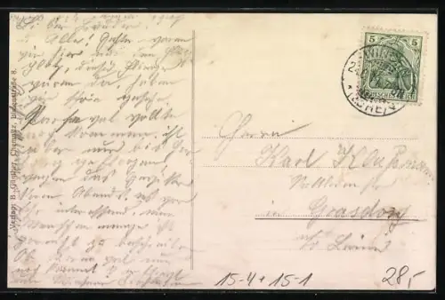 Künstler-AK Hannover, Erinnerung an die Flugtage, Flugzeuge