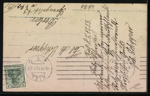 AK Das neue Kriegsschiff Gneisenau und das alte Segelschiff Gneisenau, Reichskriegsflagge