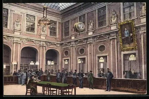 AK Sarajewo, Inneres der neuen k. u. k. Postanstalt