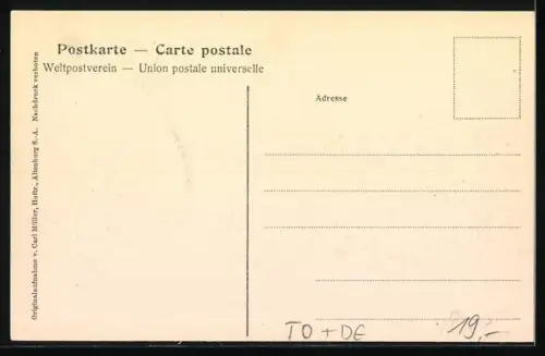 AK Lome, Regierungsschule mit Menschenmenge