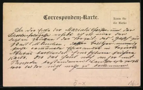 AK Wien, Gasthaus v. H. Ohrfandl, Mariahilferstrasse 102, Porträt