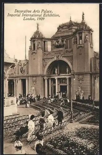 AK London, Imperial International Exhibition 1909, Decorative Arts Palace