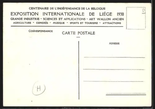AK Liège, Exposition Internationale 1930, die Weltausstellung 1930 in Lüttich, Palais de l`Agriculture