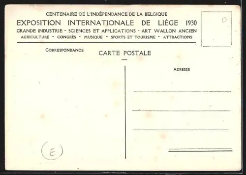 AK Liege, Exposition Internationale 1930, Avril - Novembre, Palais des Armes, Cycles et Motos