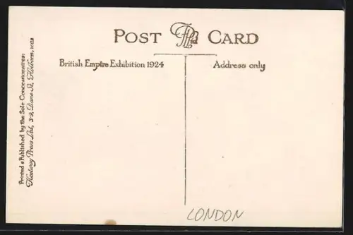 AK London, British-Empire Exhibition 1924, the South African Pavilion