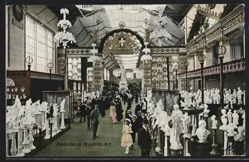 AK Bruxelles, Exposition de Bruxelles 1910, Section Italienne, Ausstellung