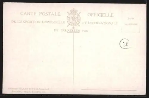 AK Bruxelles, Exposition de Bruxelles 1910, Section Italienne, Ausstellung