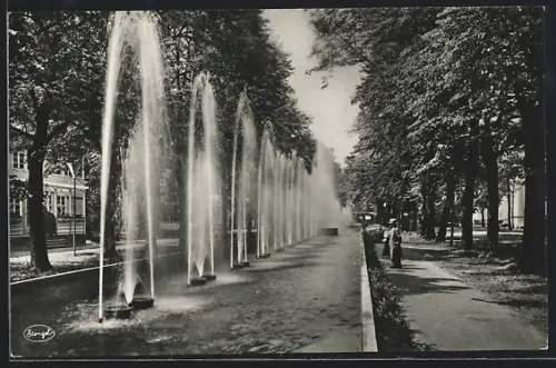 AK Dresden, Internationale Hygiene-Ausstellung 1931, Hundertbrunnenstrasse