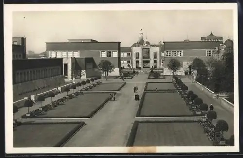 AK Düsseldorf, Kunstausstellungsgebäude, Ehrenhof