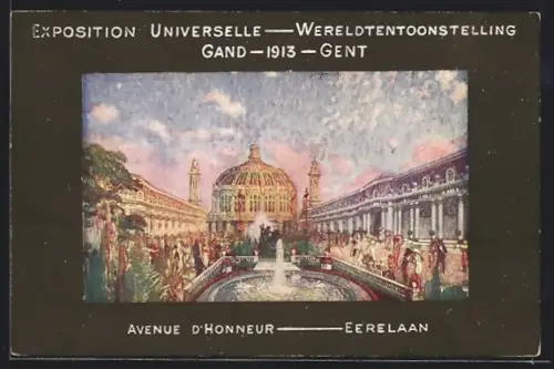 AK Gand, Wereldtenoonstelling 1913, Eerelaan