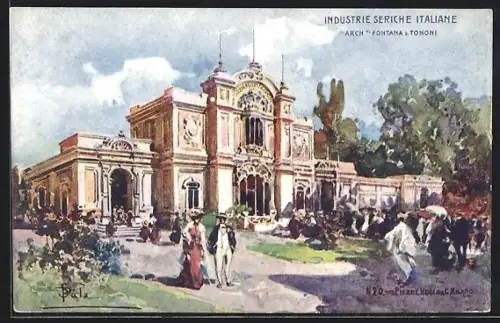 AK Milano, Esposizione 1906, Industrie Seriche Italiane