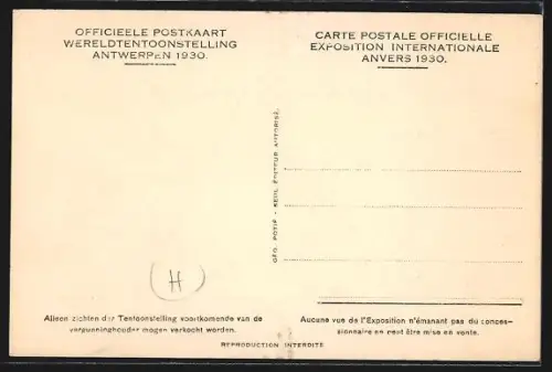 AK Antwerpen, Wereldtenoonstelling 1930, Polen en de Stad Dantzig