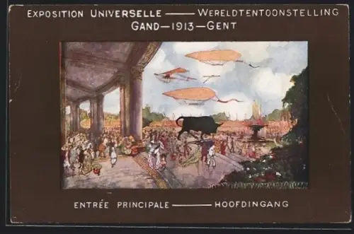 AK Gand, Wereldtenoonstelling 1913, Hoofdingang