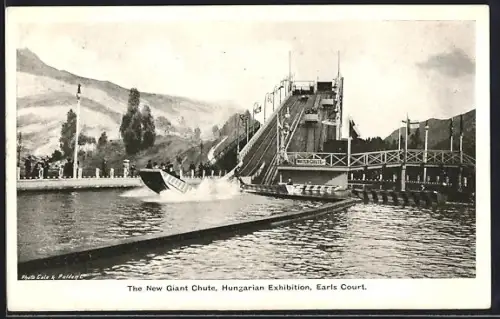 AK London, Earls Court Exhibition, The New Giant Chute, Hungarian Exhibition