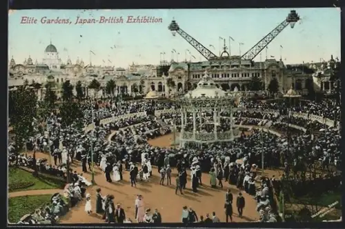 AK London, Japan-British Exhibition, Elite Gardens