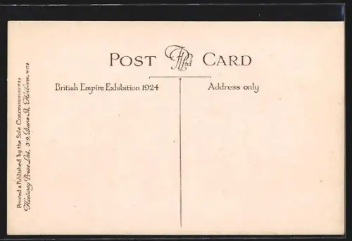 AK London, Empire Exhibition 1924, Bermuda, Tom Moore`s House