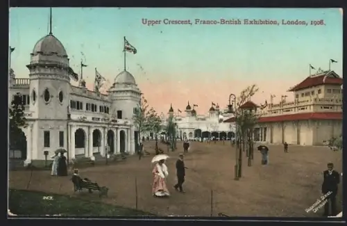 AK London, Franco-British Exhibition 1908, Upper Crescent