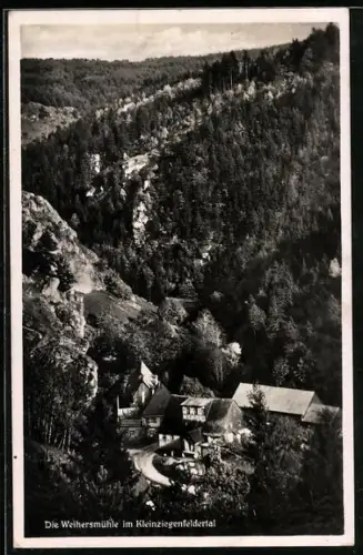 AK Bamberg, Kleinziegenfeldertal, Gasthaus Weihersmühle