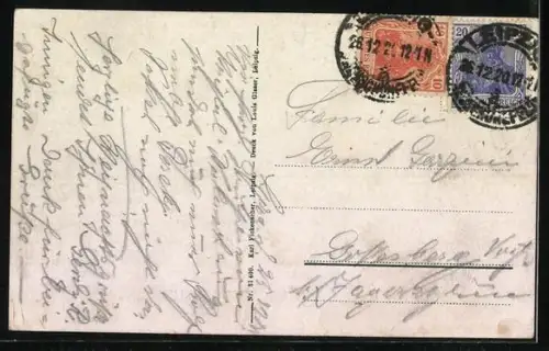 AK Leipzig, Deutsche Bücherei an der Strasse des 18. Oktober