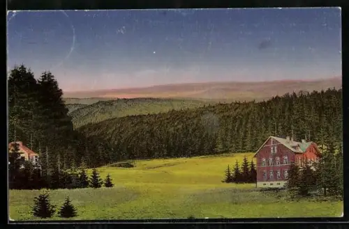 AK Bad Reiboldsgrün /Vogtl., Hotel u. Pension Waldschuster