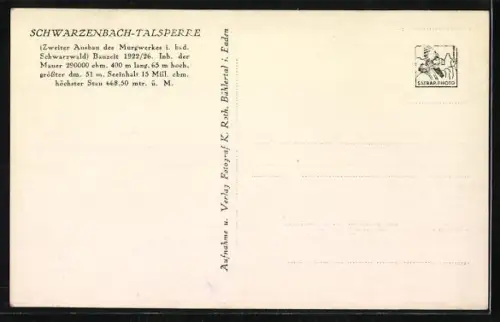 AK Schwarzenbach-Talsperre, Panorama
