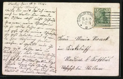 AK Berlin-Charlottenburg, Lietzensee, Wohnhäuser, See, Schwäne