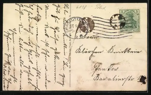 AK Berlin-Charlottenburg, Lietzensee, Neue Kantstrasse