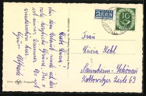 AK Horn am Untersee, Ortsansicht mit Kirche und See