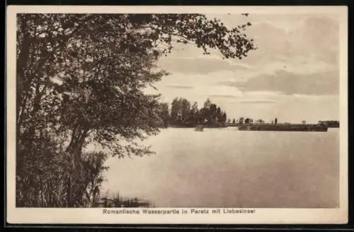AK Paretz, Romantische Wasserpartie mit Liebesinsel