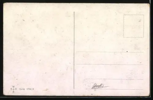 Künstler-AK Ad. Hoffmann: Eine Kutsche fährt über eine verschneite Strasse