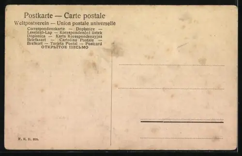 Künstler-AK Willi Scheuermann: Mädchen und Junge beim Schlittenunfall, Aufprall mit der Nase voran