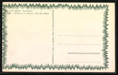 Künstler-AK Ulf Seidl: Krems a. d. Donau, Die alte Burg