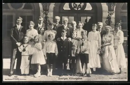 AK Königsfamilie von Schweden